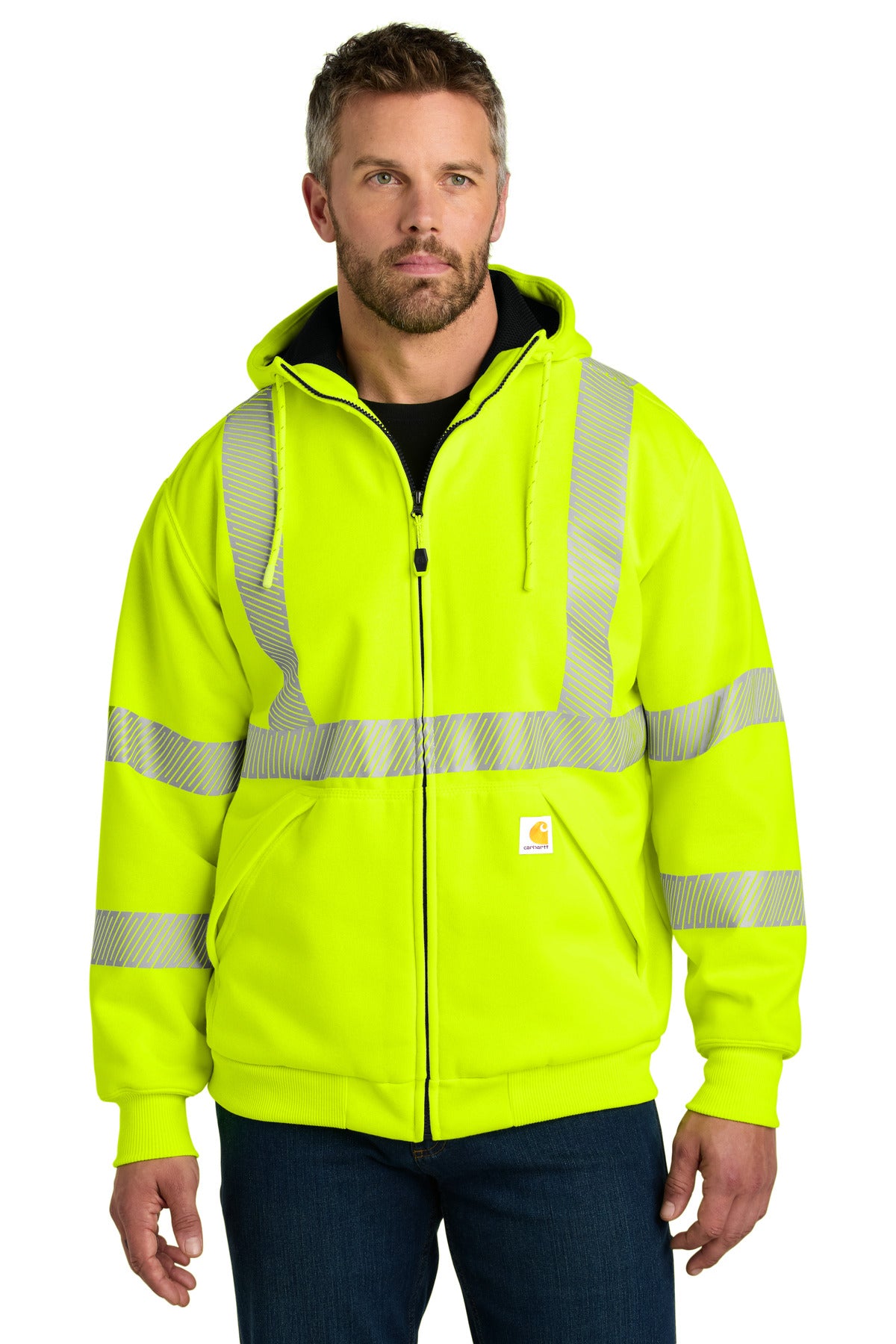 Carhartt ® ANSI 107 Class 3 Lined Full-Zip Sweatshirt CT104988