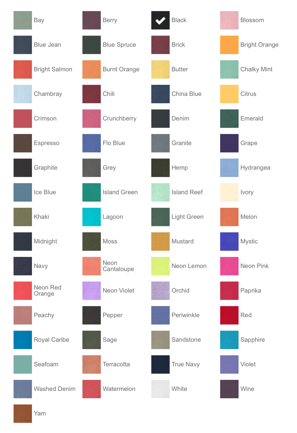 Comfort Colors