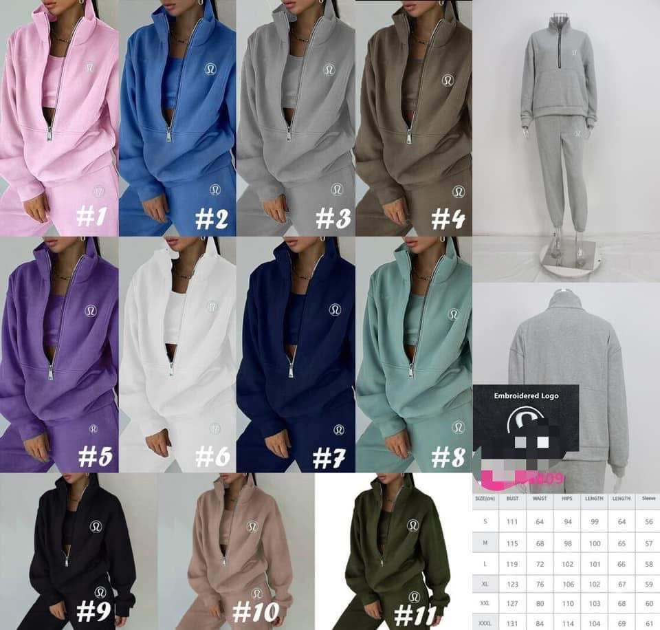 Lulu 1/2 zip 3 pc set