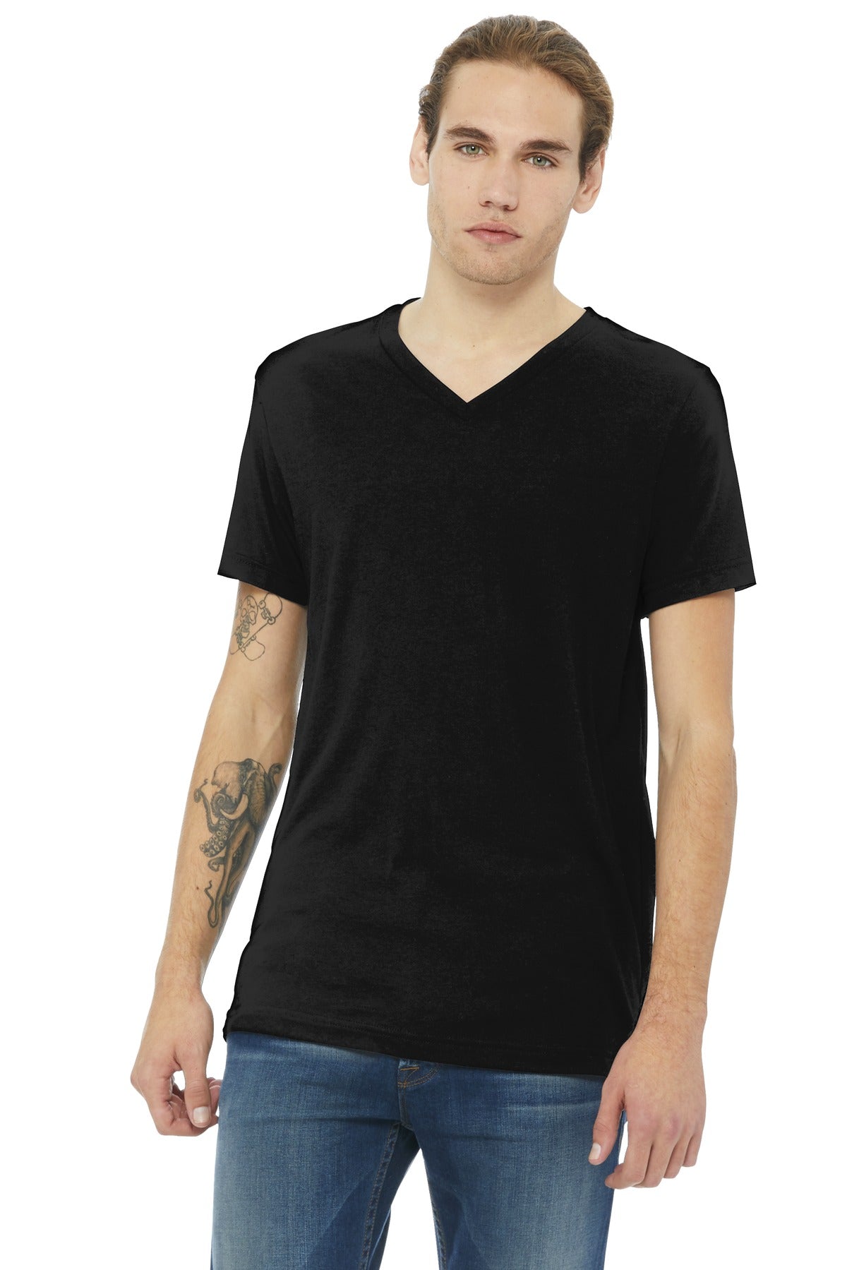 BELLA+CANVAS  ®  Unisex Triblend Short Sleeve V-Neck Te. BC3415
