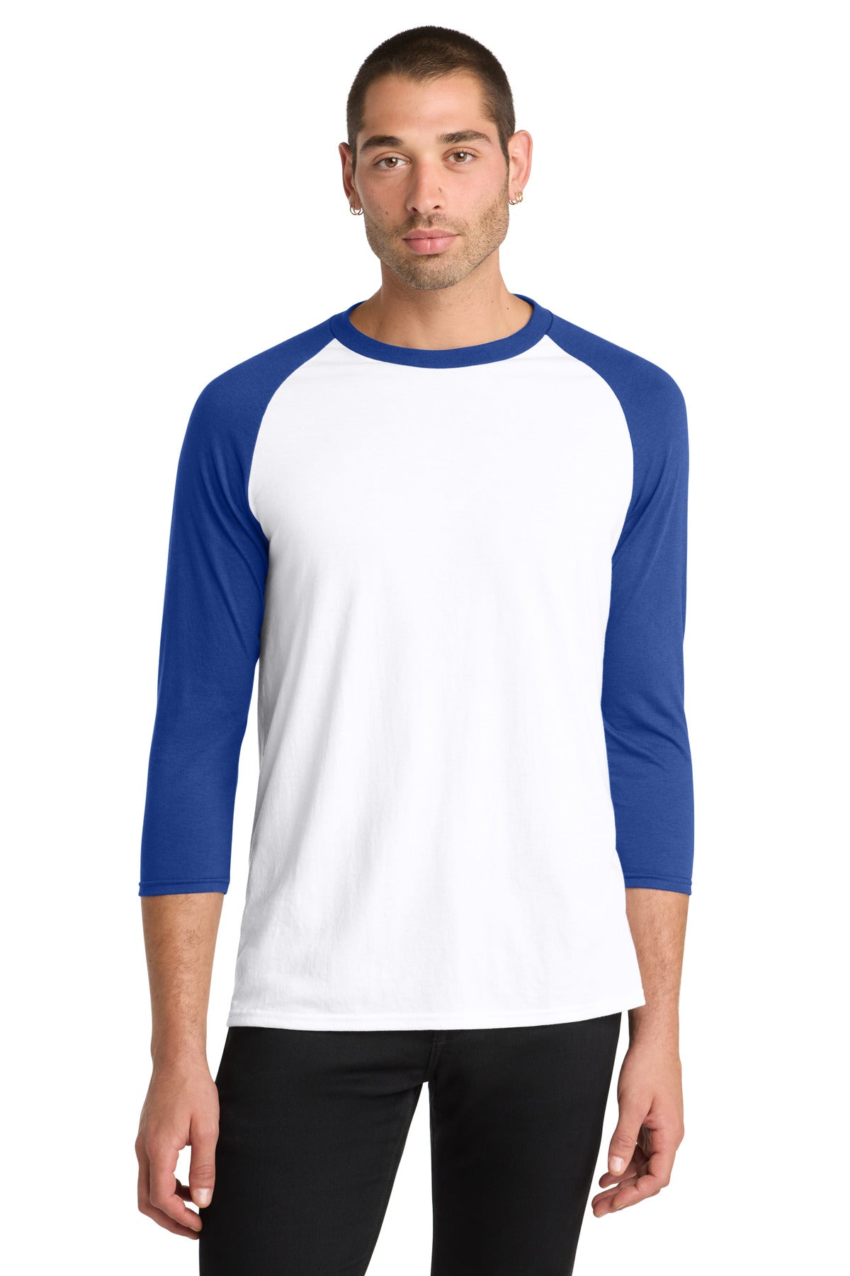 District  ®  Perfect Tri ®  3/4-Sleeve Raglan. DM136