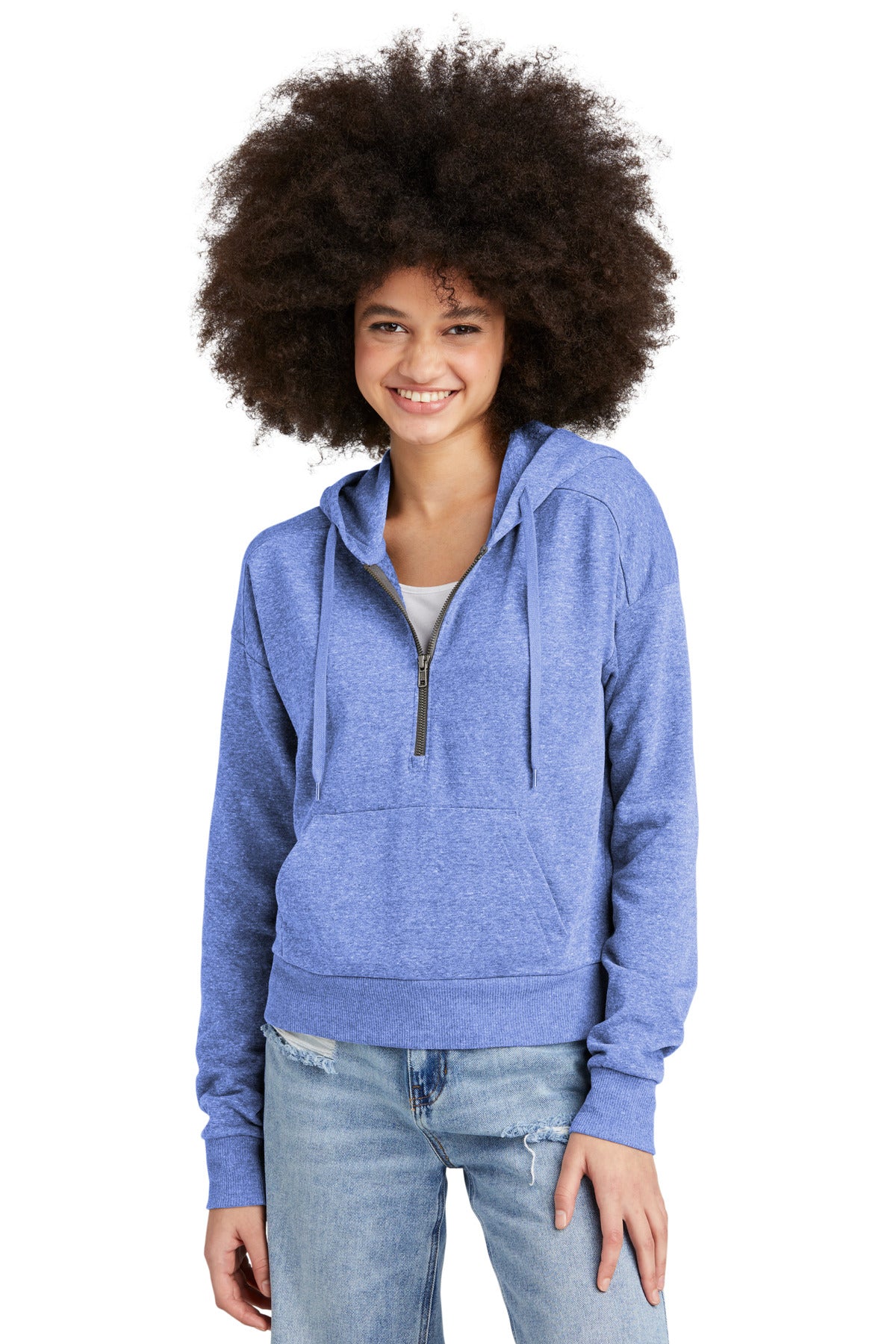 District ®  Women's Perfect Tri ®  Fleece 1/2-Zip Pullover DT1311