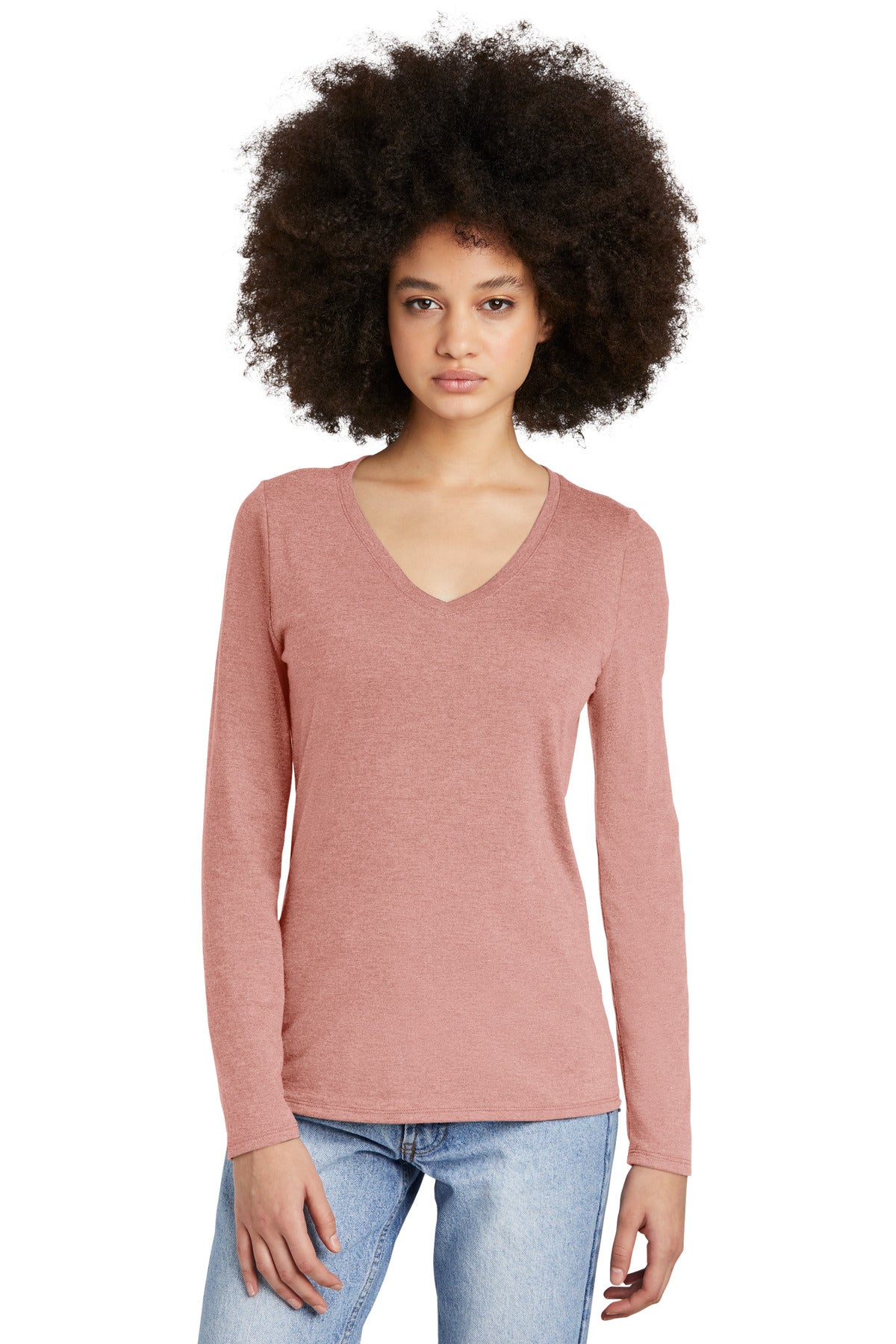 District ®  Women's Perfect Tri ®  Long Sleeve V-Neck Tee DT135