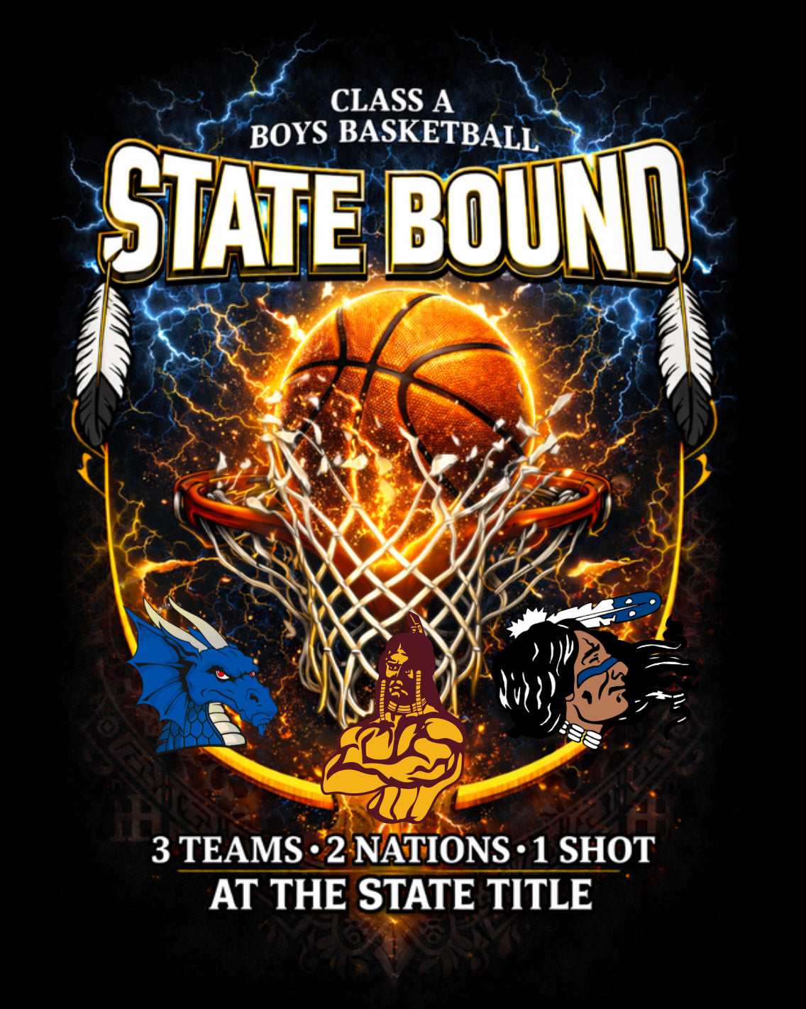 Lightning State Bound - Only available in black